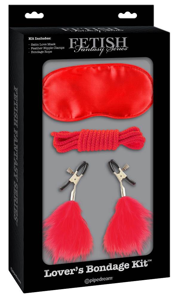 Turn your bedroom into an erotic playground with this incred... Fetish Fantasy - Lovers Bondage Kit - Red photo-5