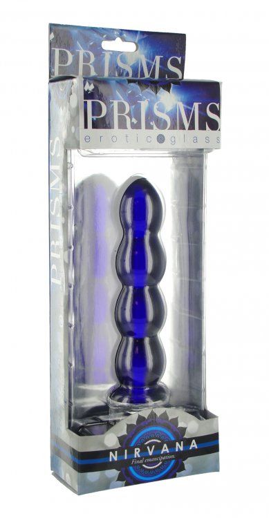 This radiant cobalt blue probe makes a stylish addition to a... Prisms Erotic Glass - Nirvana Cobalt Probe - Blue photo-5