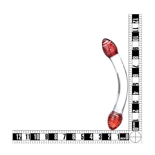 Glas - Red Head Double Dildo photo-8