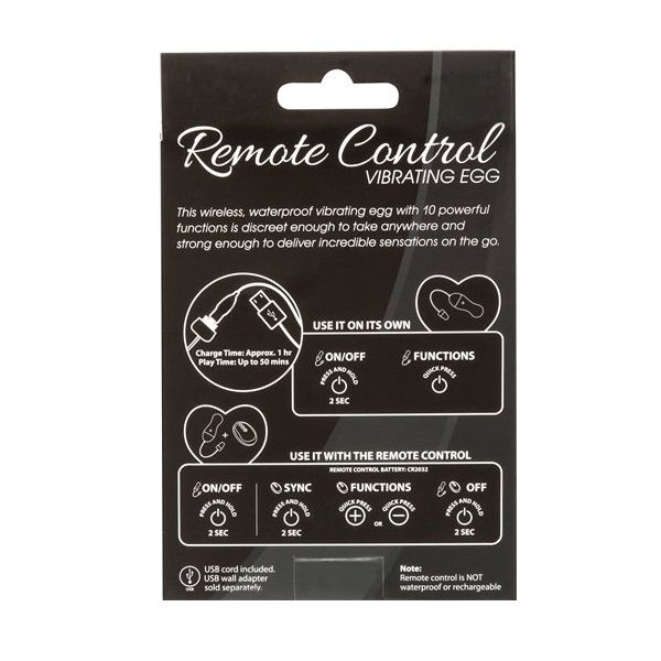 This wireless, waterproof vibrating egg with 10 powerful fun... Simple & True - Remote Control Egg - Purple photo-11