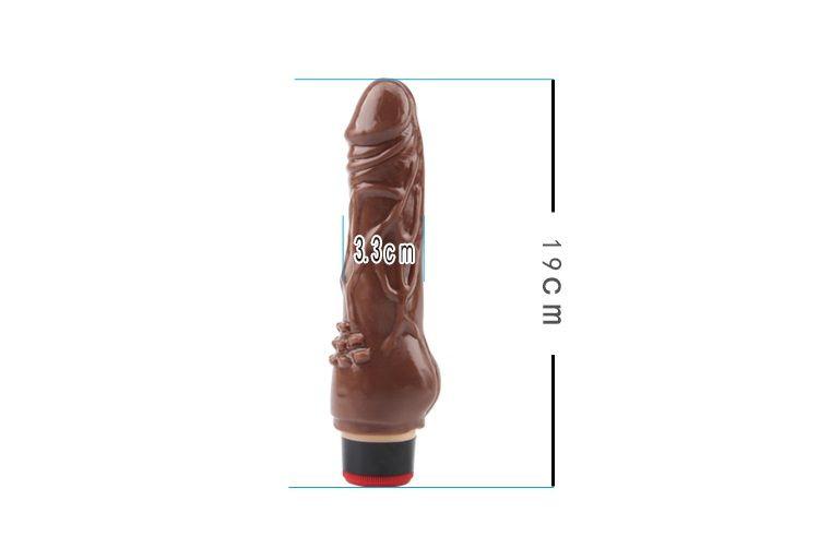 Material:TPR or T-Skin
Product Size:19cm.¢3.3cm
Product Weig... Chisa - 7.8″ Vibe Cock -Brown photo-6