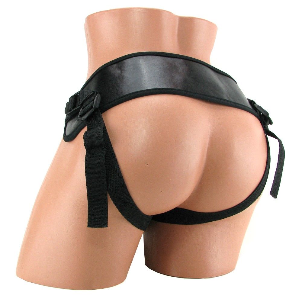 Combining Nasstoy's powerful, excitingly shaped 8 inch W... Nasstoys - All American Whoppers Vibrating 8″ Dong W/Universal Harness - Flesh photo-5