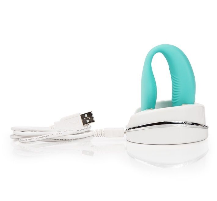 We-Vibe Sync™,是一款全球销量第一名的情侣共用产品。全新的Sync设计,为了在两地双隔的她/他而设。... We-Vibe - Sync 情侣共用震动器 - 湖水蓝色 照片-4