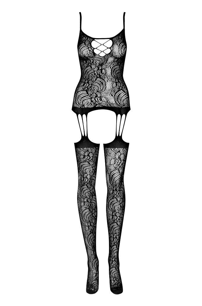 Are dozens of regular chemises and sets waiting in your clos... Obsessive - Bodystocking F208 - Black - S/M/L photo-7