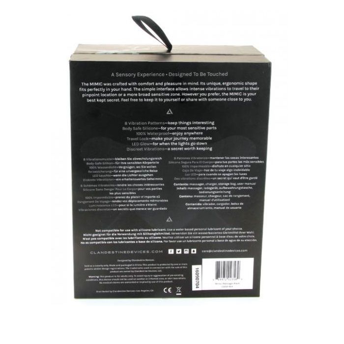 Fully rechargeable and waterproof, the MIMIC was crafted wit... Mimic - Handheld Massagers - Black photo-10