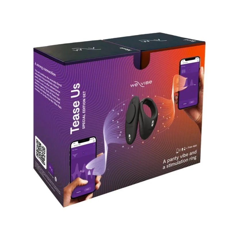 Tease Us is a set of app-controlled wearable vibrators with ... We-Vibe - Moxie & Bond Tease us Set - Black photo-9