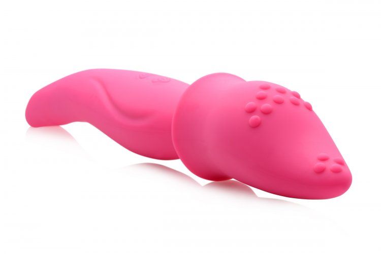 This rechargeable massager was designed with the contours of... Wand Essentials - Dual Diva 2 in 1 Silicone Massager - Pink photo-3