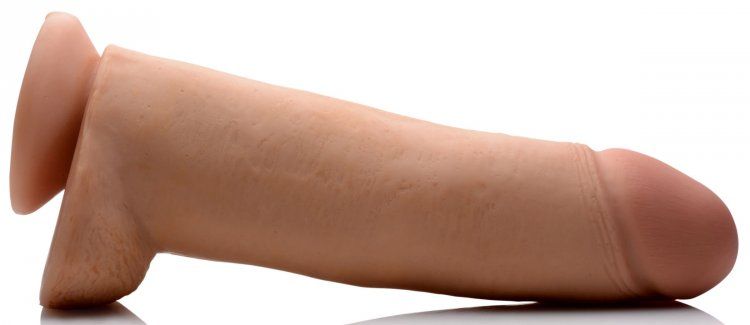 Girth and length that are out of this world! This beautiful ... USA Cocks - 12″ Ameriskin Dual Density Dildo - Flesh photo-4