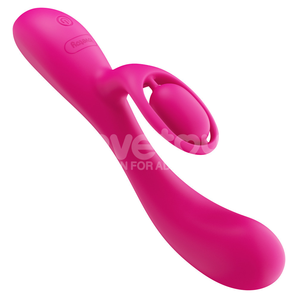 Experience ultimate pleasure with this luxury rechargeable s... Lovetoy - Orbit Rabbit Vibrator - Pink photo-4