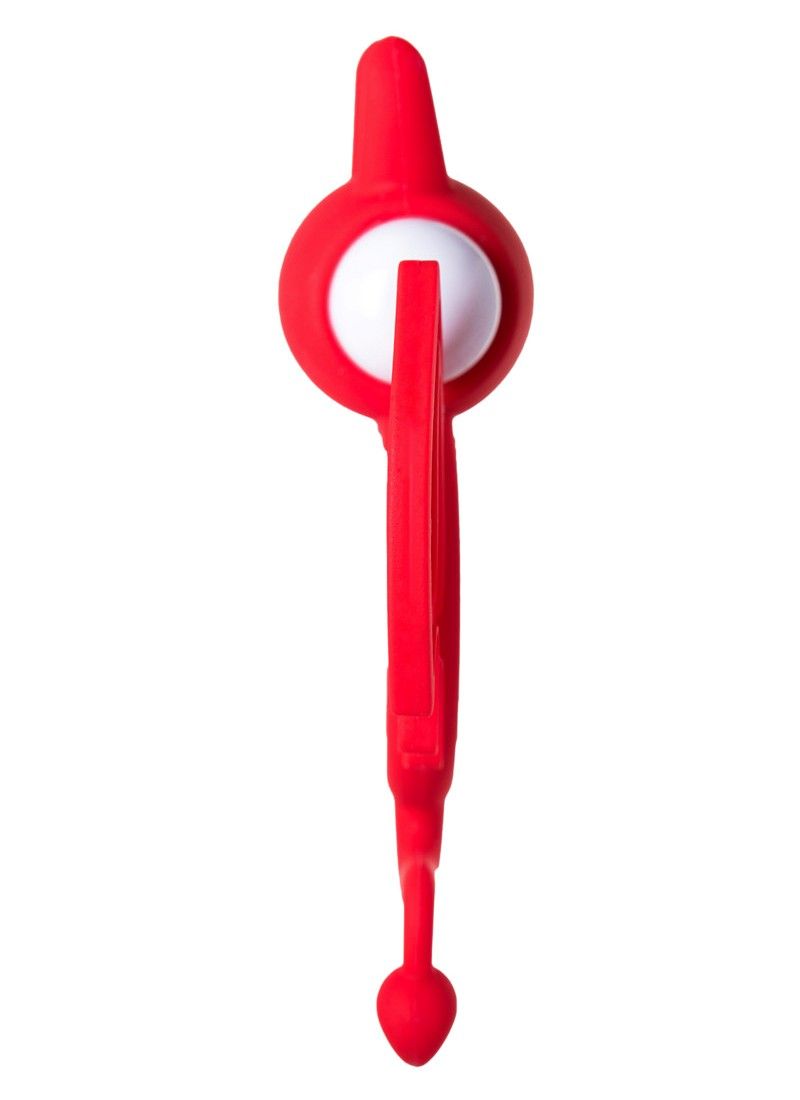 The bizarre shape of the toy will not confuse even a beginne... JOS - Sweet Devil Vibro Ring - Red photo-4
