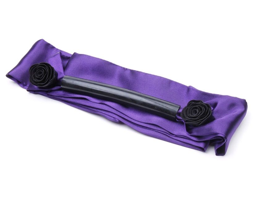 Your moans will be softly muffled against this pretty bit ga... Doc Johnson - Forbidden Flower Mouth Bit photo-3