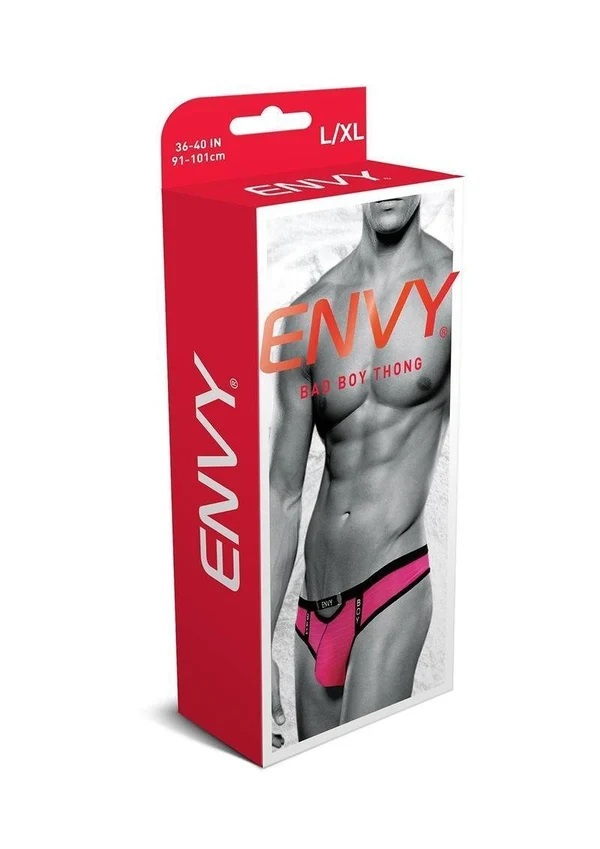 Envy - Bad Boy Thong - Pink - L/XL photo