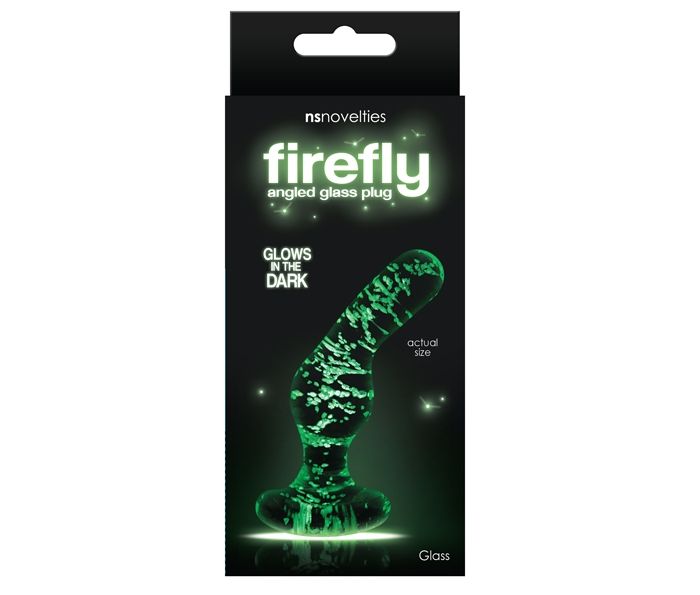 Firefly Glass – dreamy, playful and functional. Seductive an... NS Novelties - Firefly Glass Angled Plug - Clear photo-2