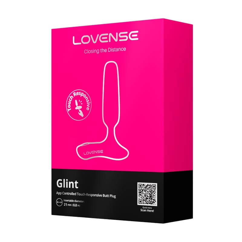 Lovense - Glint APP Vibro Butt Plug - Black photo-20