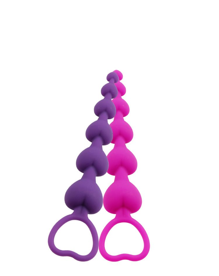 Material:Silicone
Product Size:19cm . Φ1.1 to 3.2cm
Product ... Chisa - Heart Booty Beads - Purple photo-4