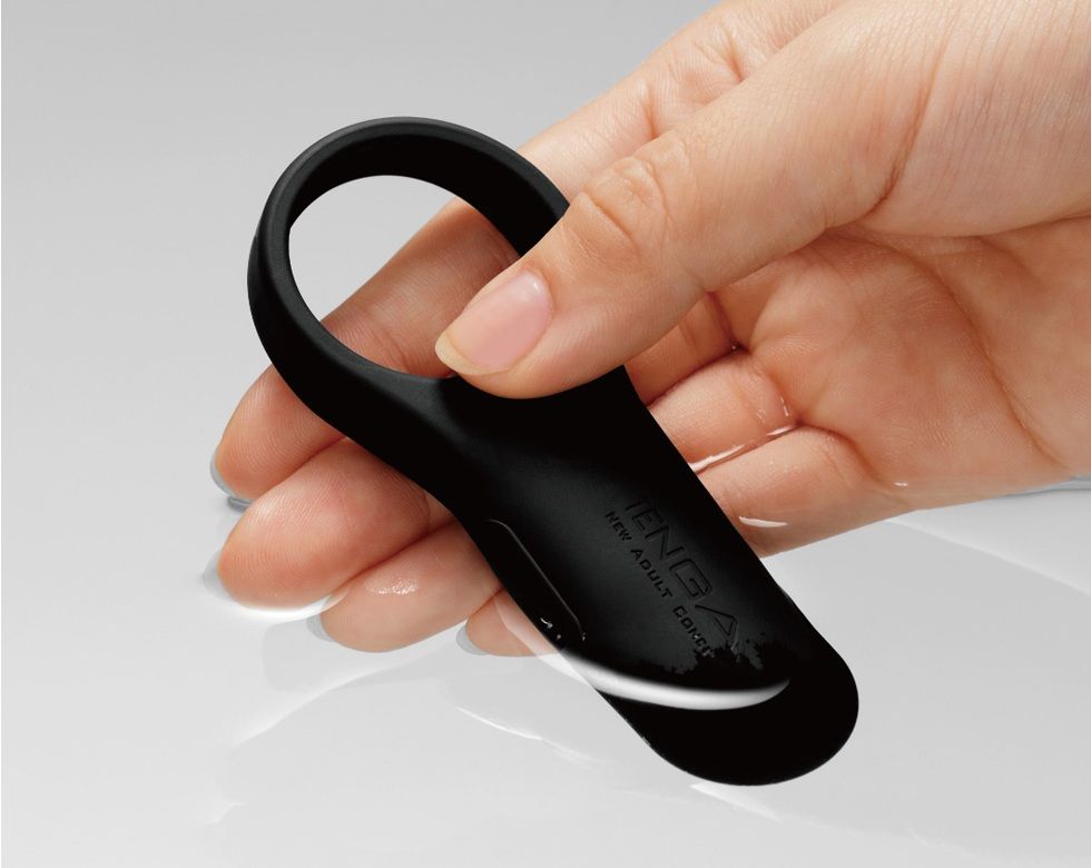 The Tenga SVR Smart Vibe Ring Plus is an update on the popul... Tenga - Smart Vibe Ring Plus - Black photo-7