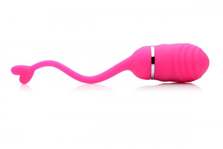 Take your love on the go with the sweet Luv-Pop Rechargeable... Frisky - Luv-Pop Rechargeable Remote Control Egg Vibrator - Pink photo-2