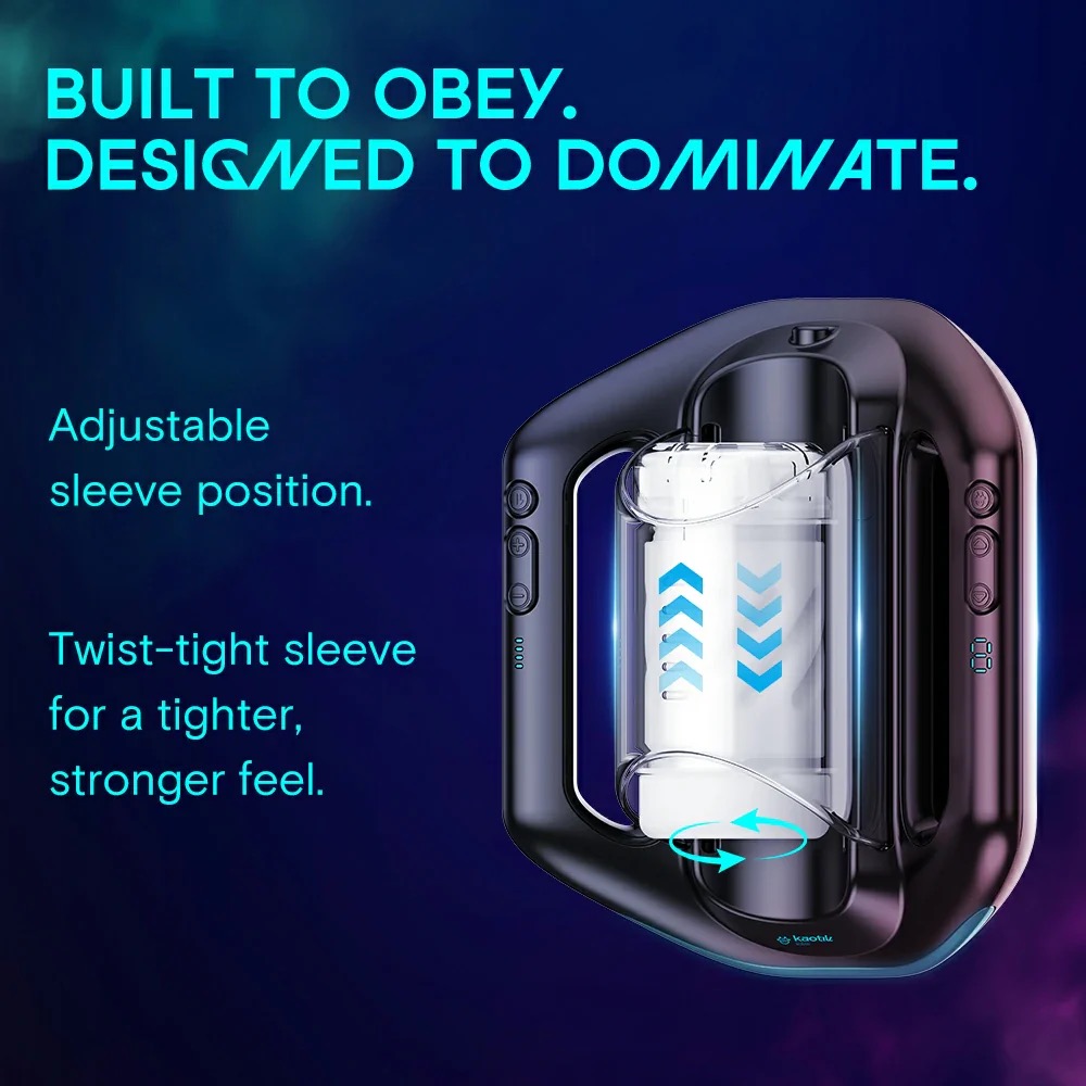 KAOTIK - The Jetpack 旗舰级个性化高速抽插智能飞机杯 - 黑色 照片-9