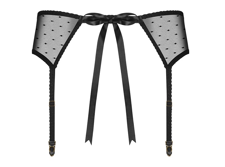 Are you dreaming about a new addition to your favorite linge... Obsessive - Bowessa Garter Belt - Black - S/M photo-8