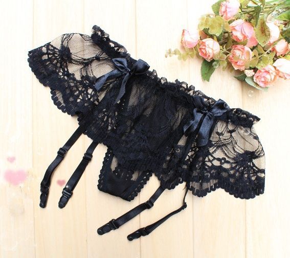 SB - Garter Belt W304 - Black photo-7