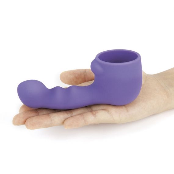 Le Wand Weighted Silicone Attachments are designed to fit sn... Le Wand - Ripple Weighted Silicone Attachment - Violet photo-3