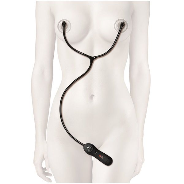 Doc Johnson - Swell Auto Nipple Sucker Cups - Black photo-2