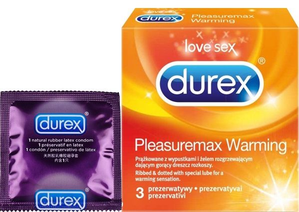 Durex is the world’s leading condom brand with over 80 years... Durex - Pleasuremax Warming 3's Pack photo-4