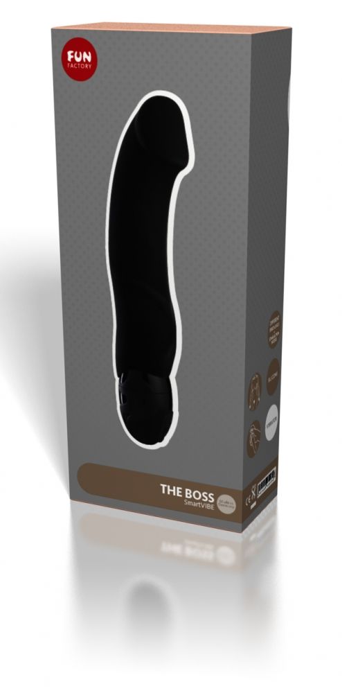 The hedonists’ vibrator. Its stylized shape enraptures all t... Fun Factory - Vibe Boss - Black photo-3
