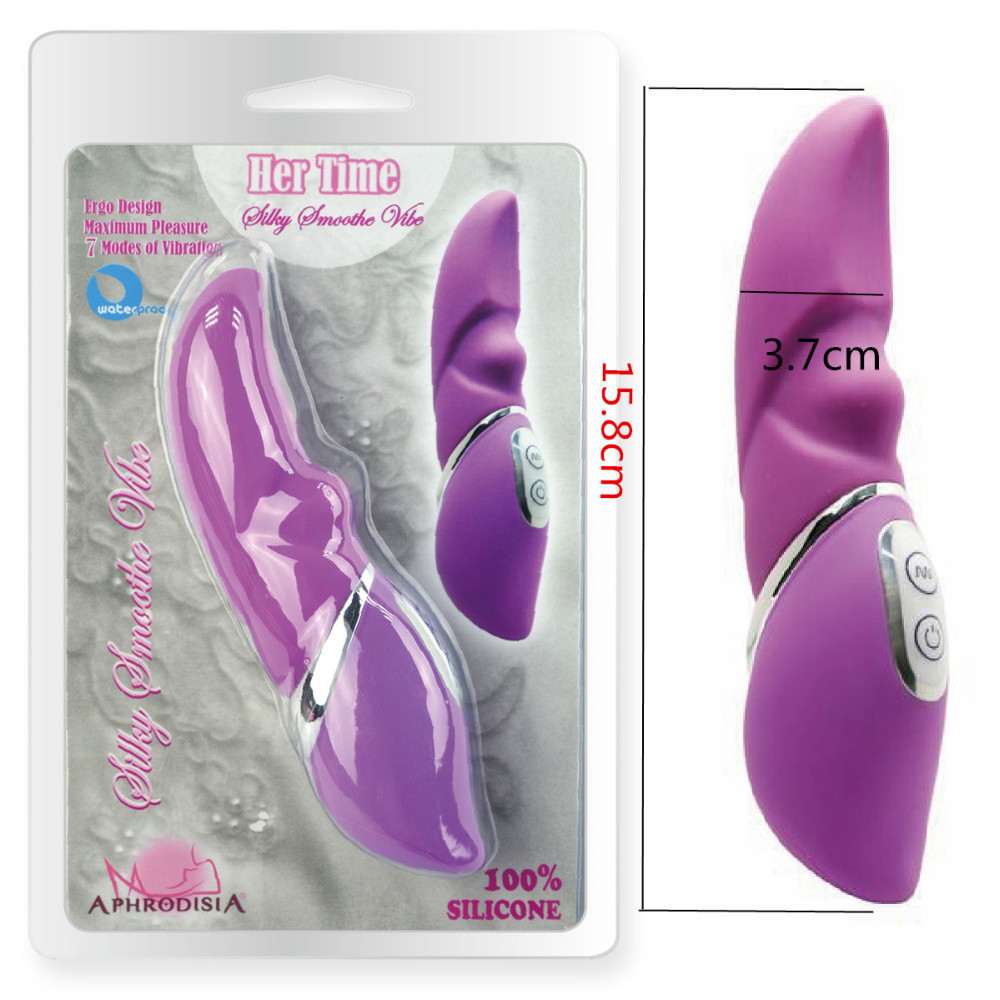 Size: L 6.22", D 1.46"
Materials: Silicone, ABS
Fu... Aphrodisia - Silky Smoothe Vibe - Teaser - Purple photo-3
