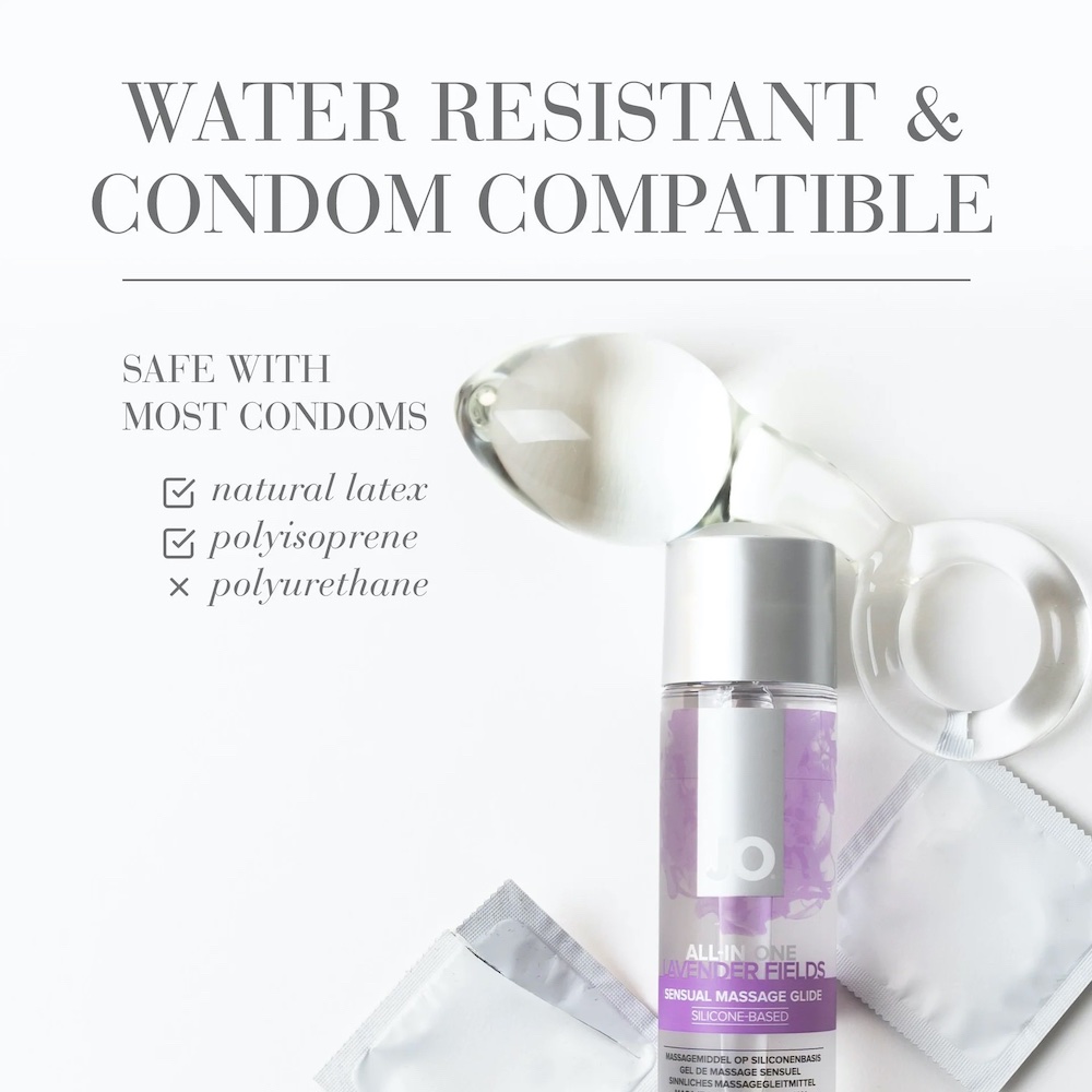 JO - All-In-One 矽性按摩潤滑劑 薰衣草味 - 120毫升 照片-4