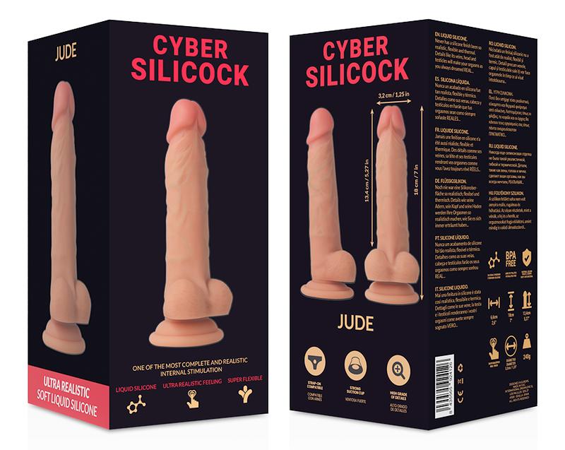 Experience the thrill of being in control with this delightf... Cyber Silicock - Jude Strap-On - Flesh photo-12