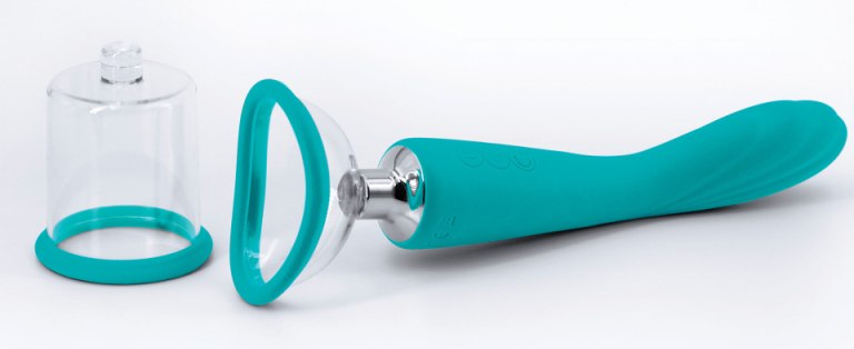 This Dual-Function wonder toy is powerful, colourful, and no... NS Novelties - Inya Pump N Vibe - Aqua photo-3