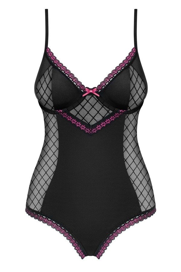 Fascinating design that amazingly accentuates curves of your... Obsessive - 819-TED-1 Teddy - Black - S/M photo-7