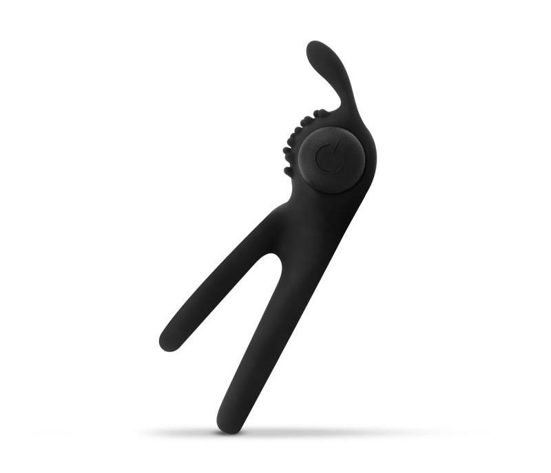 This powerful cock ring is the perfect stimulant for you and... Easytoys - Share Vibro Ring - Black photo-3