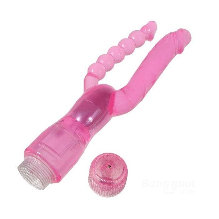 Are you looking for some special 02 Vibrators?This dual pene... Aphrodisia - Double Pleasure Dual Penetrator Vibrator - Pink photo-16