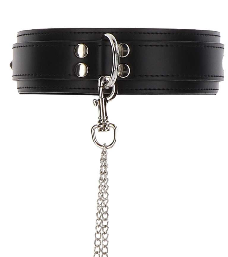 Heavy Collar and Wrist Cuffs takes your kinky desires to the... Taboom - Heavy Collar w Wrist Cuffs - Black photo-4