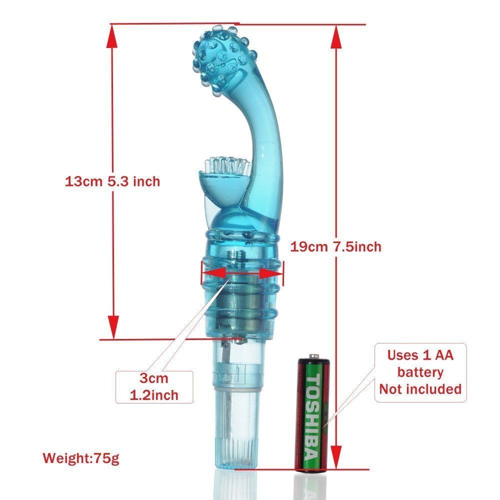 The female g spot vibrator is of phallus-like shape and espe... Aphrodisia - Corolla G Spot Massager - Blue photo-8