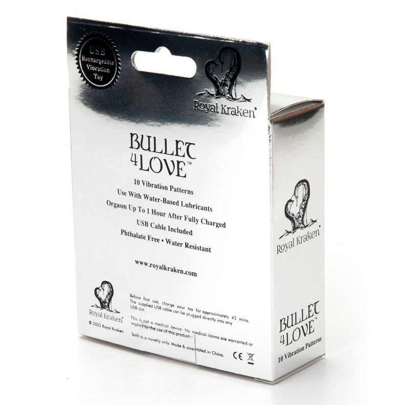 Bullet 4 Love - Rechargeable Vibe w Tail - Purple photo-5