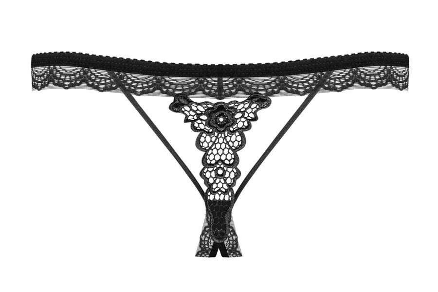 It’s a good day to… do some hot shopping! Discover a really ... Obsessive - 865-THC-1 Crotchless Thong - Black - S/M photo-8