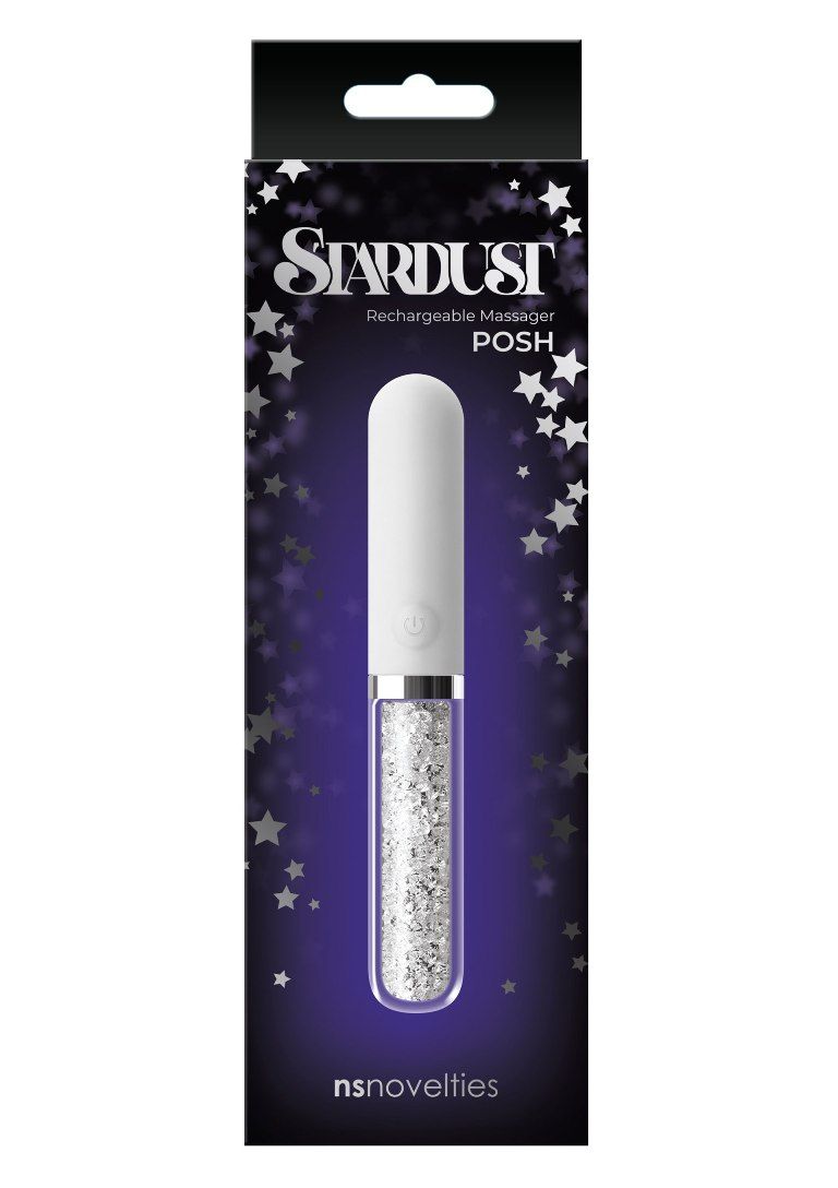 Experience the cosmic energy of Stardust. Combining colored ... NS Novelties - Stardust Posh Vibe - White photo-2