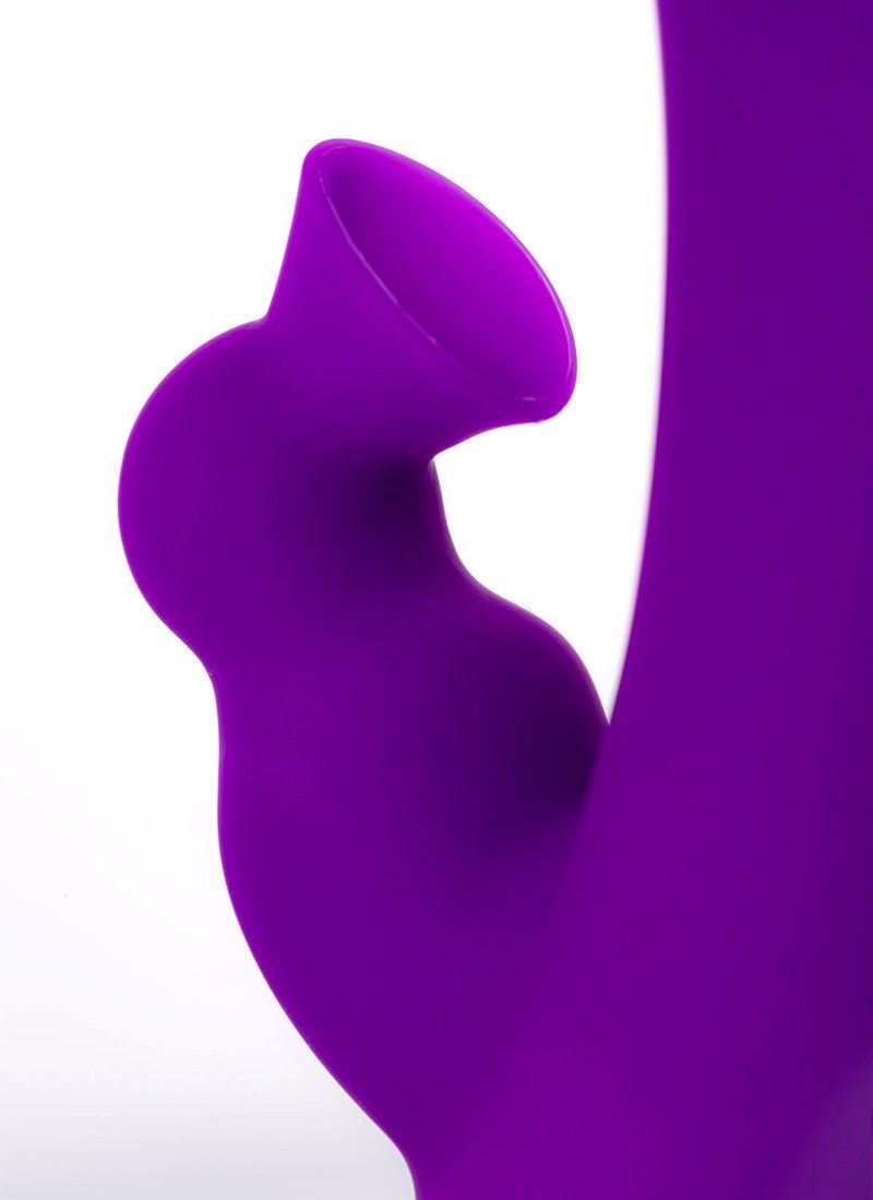 The clitoral stimulator vibrates and can gently "suck&q... JOS - Jum Clitoral Rabbit Vibrator - Purple photo-8