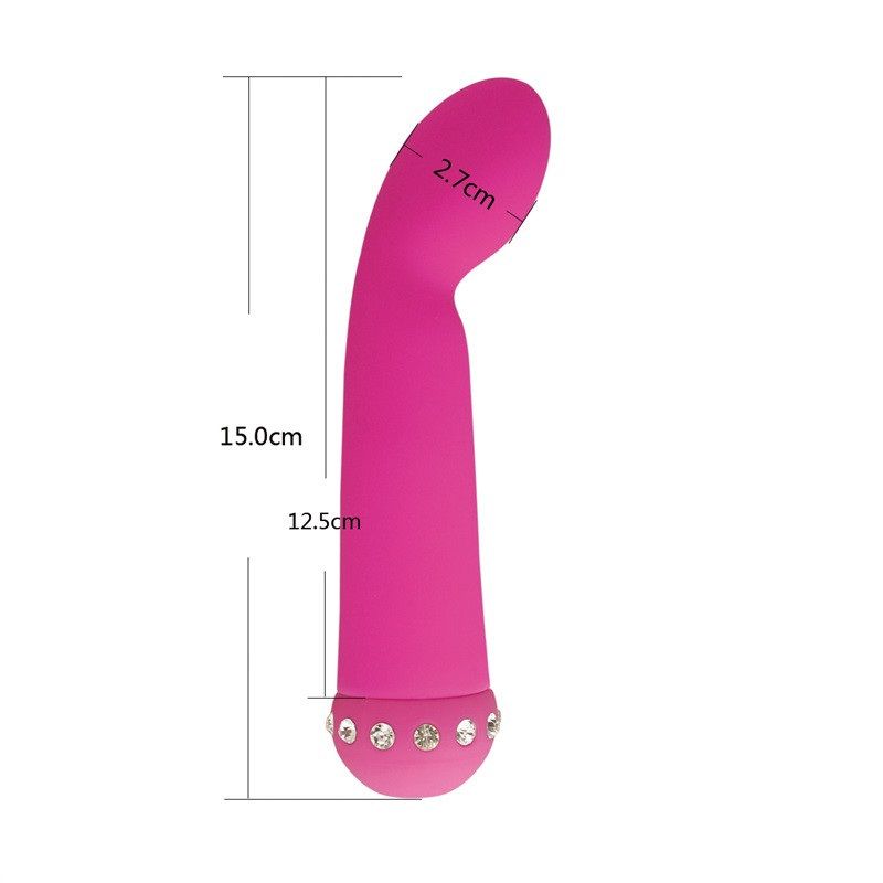 Vibrator Material: Silicone+Crystal, Phthalate and Latex... Aphrodisia - Sparkle Succubi Bliss G Vibe - Black photo-2