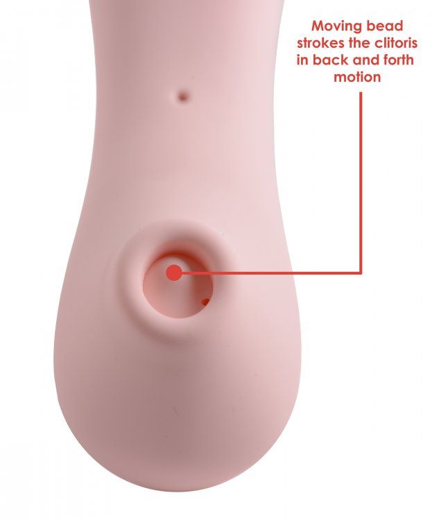 Suction and stroking combine to create a unique clitoral sti... Inmi - Shegasm Tickling Clit Stimulator - Pink photo-3