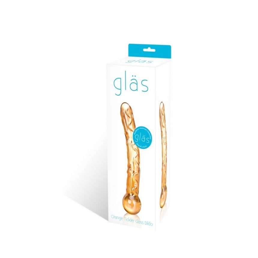 Glas - Orange Tickler Glass Dildo photo-10