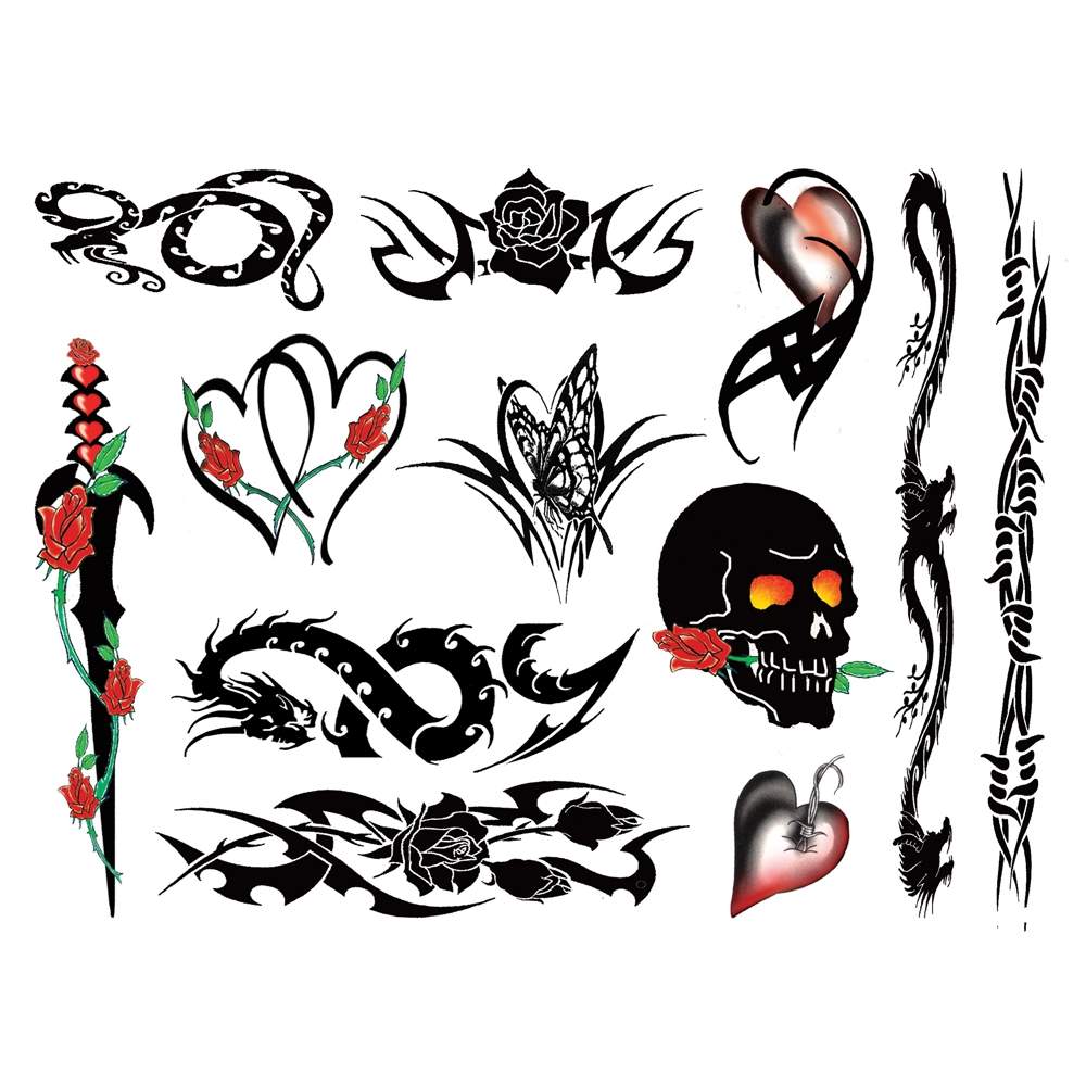 Decorate your body with this set of Punk Bitch Tattoos, 40 t... Tattoo Set - Punk Bitch photo-2