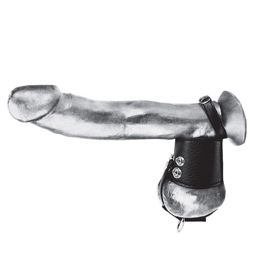 Blueline - Cock Ring With 2″ Ball Stretcher And Optional Weight Ring photo-2