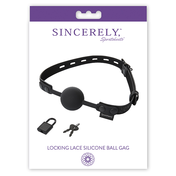 Learn how to communicate in a new way using your body to ‘ta... Sportsheets - Sincerely Locking Ball Gag - Black photo-6