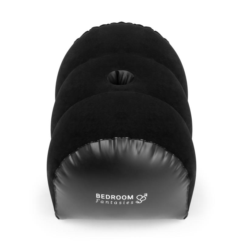 With its unique and ergonomic design, this inflatable pillow... Bedroom Fantasies - Straddler Inflatable Pillow - Black photo-3