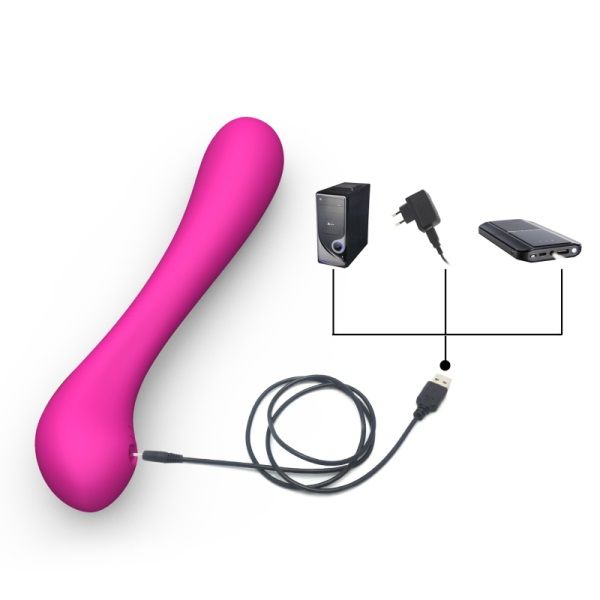 The Amber Rose G-Spot personal massager provides two separat... RM - Amber Voice-Controlled Vibrator - Purple photo-3