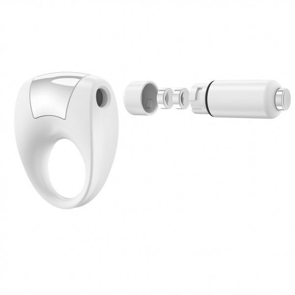 Vibrating ring by OVO.
Color with very pale purple shad... Ovo - B8 Vibrating Ring - White photo-3
